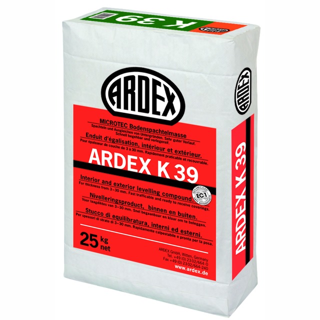 GOLVSPACKEL ARDEX K39 | Beijerbygg Byggmaterial
