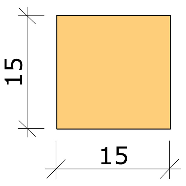 15X15 PLANHYVLAD FURU L=3,6M