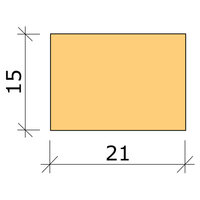 15X21 PLANHYVLAD FURU L=2,4M