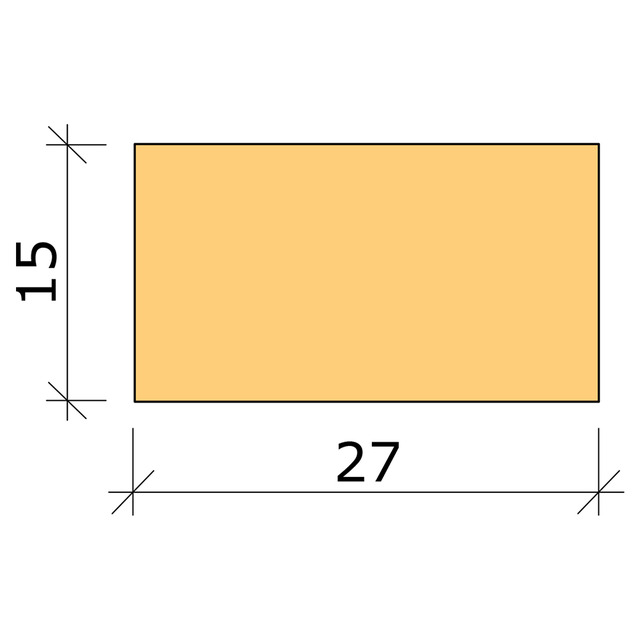 15X27 PLANHYVLAD FURU L=2,4M