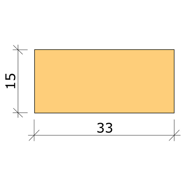 15X33 PLANHYVLAD FURU L=2,4M