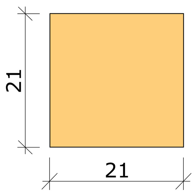 21X21 PLANHYVLAD FURU L=2,4M