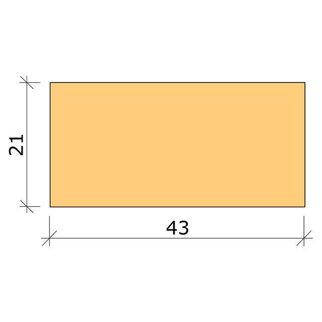 21X43 PLANHYVLAD FURU L=2,4M