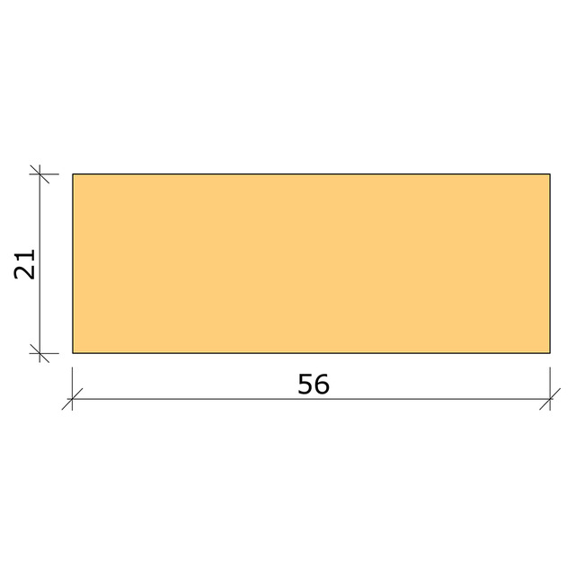 21X56 PLANHYVLAD FURU L=1,0M