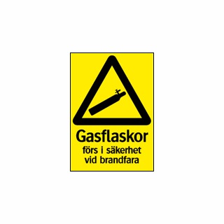 SKYLT GASFLASKA 34-3915 A5 SJH | Beijerbygg Byggmaterial