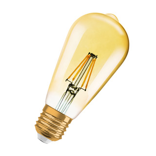 Övriga LED-LAMPA RETRO EDISON 7W DIM E27 824 KLAR GOLD (50) OSRAM