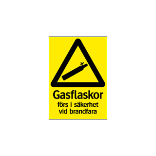 SKYLT GASFLASKA 34-3915