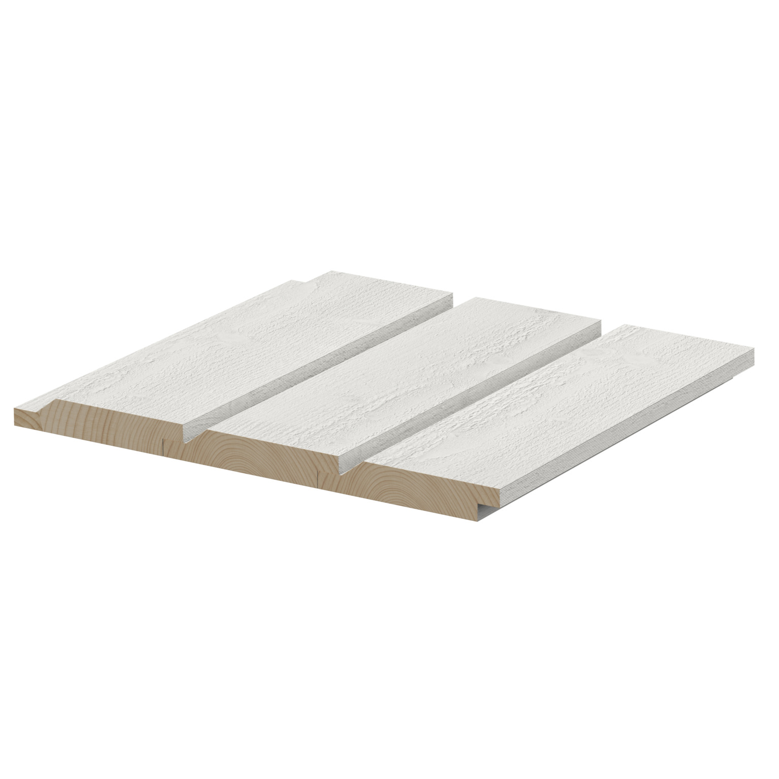 22X120 ENKELFAS FALS MELLANSTRUKEN VIT Beijer Byggmaterial