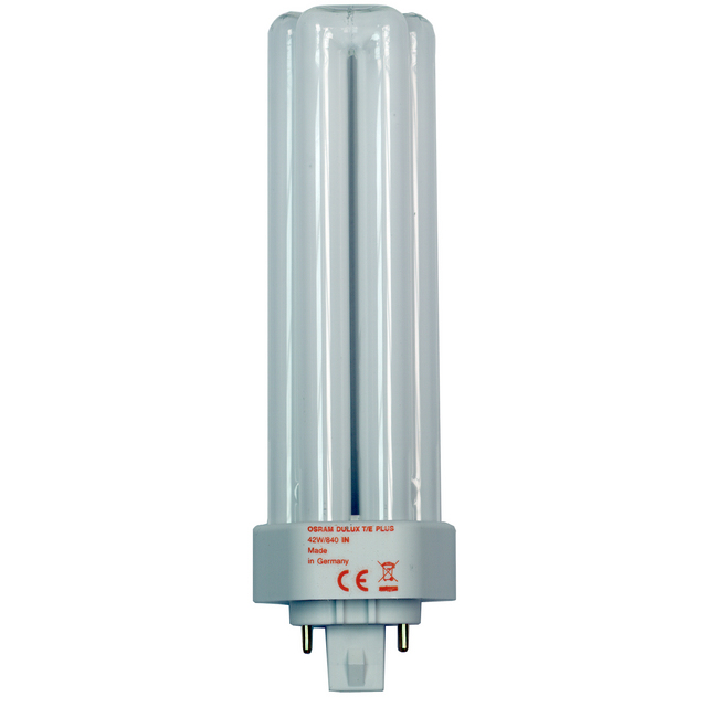 KOMPAKTLYSRÖR 42W GX24Q-4 6-STAV 4-PIN 830 DULUX T/E IN | Beijerbygg Byggmaterial