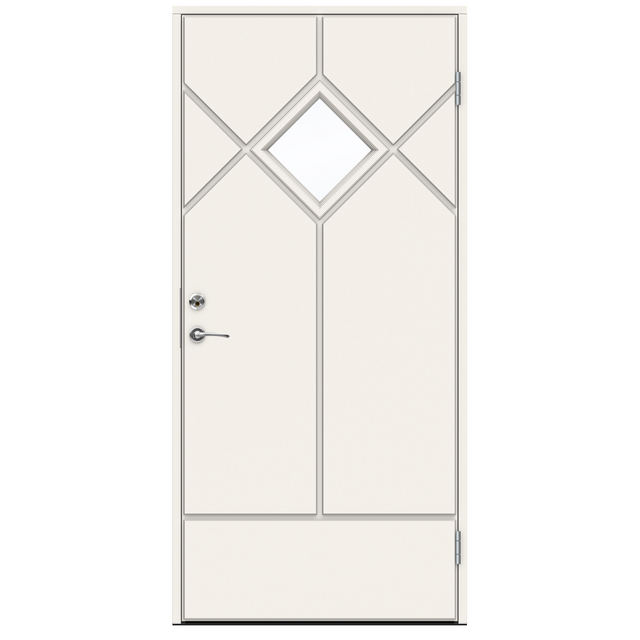 YTTERDÖRR SCHUMANN 10X20 V VIT CLASSIC KLARGLAS INKL VIT KARM | Beijerbygg Byggmaterial