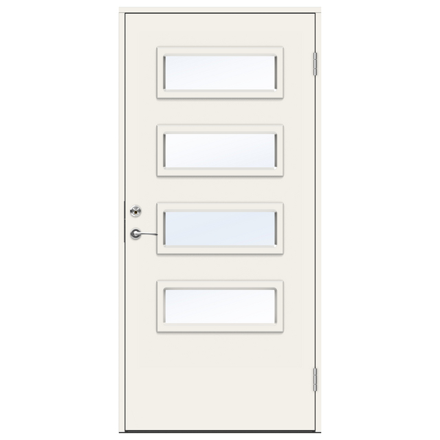 YTTERDÖRR ELBE 10X21VÄ VIT FUNCTION KLARGLAS INK VIT KARM | Beijerbygg Byggmaterial