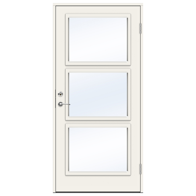 YTTERDÖRR CONGO 10X21VÄ VIT FUNCTION KLARGLAS INK VIT KARM | Beijerbygg Byggmaterial
