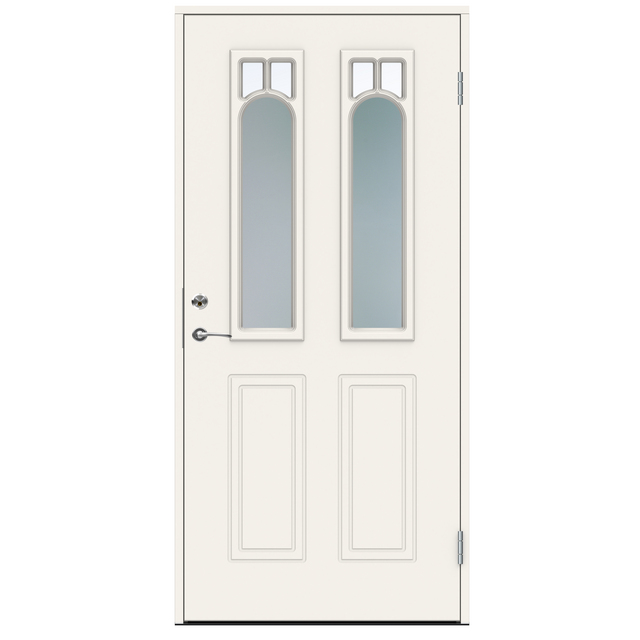 YTTERDÖRR WAGNER 10X21VÄ VIT CLASSIC DEKORGLAS INK VIT KARM | Beijerbygg Byggmaterial