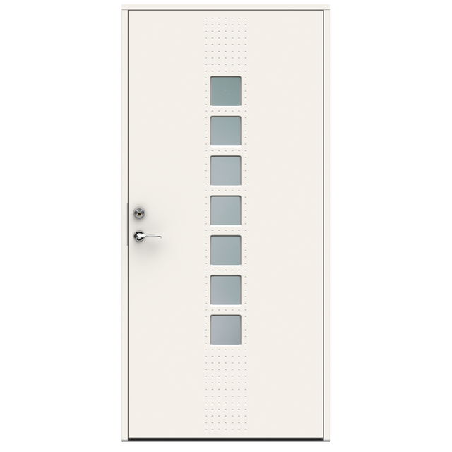 YTTERDÖRRSET DOTS VIT VÄNSTER KYM 888X2080MM 9X21 | Beijerbygg Byggmaterial