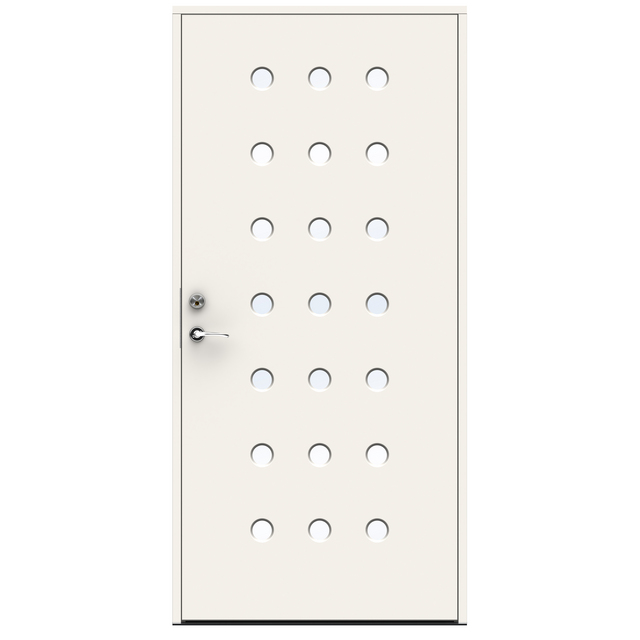 YTTERDÖRRSET DOMINO VIT HÖGER KYM 888X1980MM 9X20 | Beijerbygg Byggmaterial