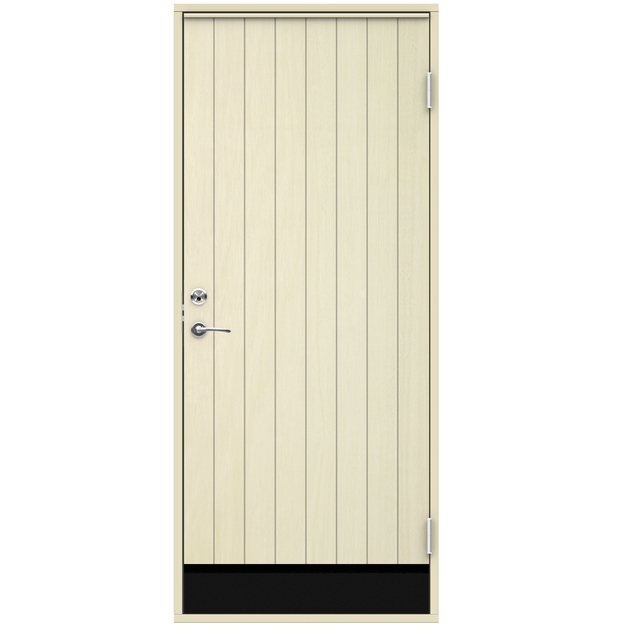 VARMFÖRRÅDSDÖRR SÄLEN 9X20VÄ LODRÄTA SPÅR MED KARM SPARKPL | Beijerbygg Byggmaterial