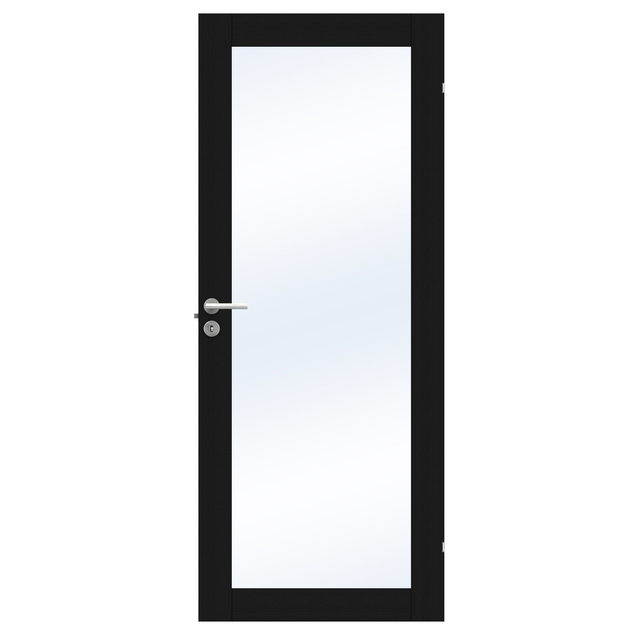 SPEGELDÖRR UNIQUE GW01L EK FANER SVART 625X1940MM | Beijerbygg Byggmaterial