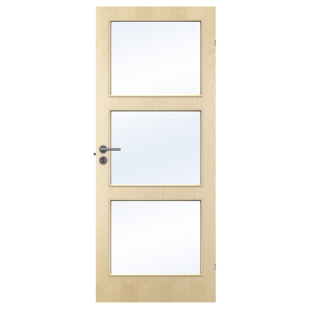 INNERDÖRR EASY GW3 9X21 BJÖRK 4MM HÄRDAT KLARGLAS | Beijerbygg Byggmaterial