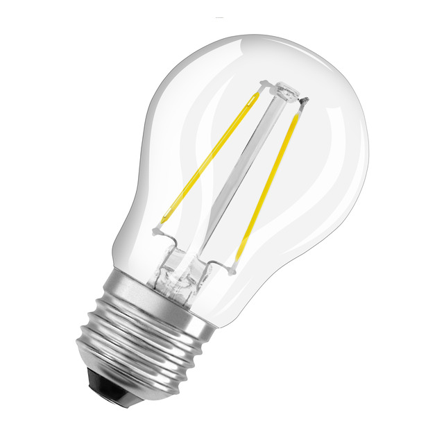 LED-LAMPA OSRAM RETRO KLOT KLAR 1,2W CL P E27 827 (15) | Beijerbygg Byggmaterial