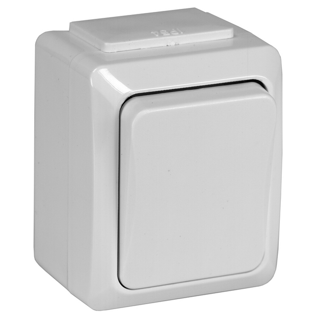 STRÖMBRYTARE 1POL/TRA VIT IP44 (5) | Beijerbygg Byggmaterial