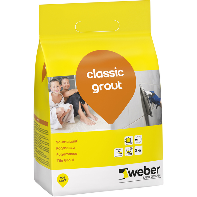 FOGMASSA CLASS 16 GRÅ 3KG CLASSIC GROUT | Beijerbygg Byggmaterial FOGMASSA CLASS 16 GRÅ 3KG CLASSIC GROUT | Beijerbygg Byggmaterial