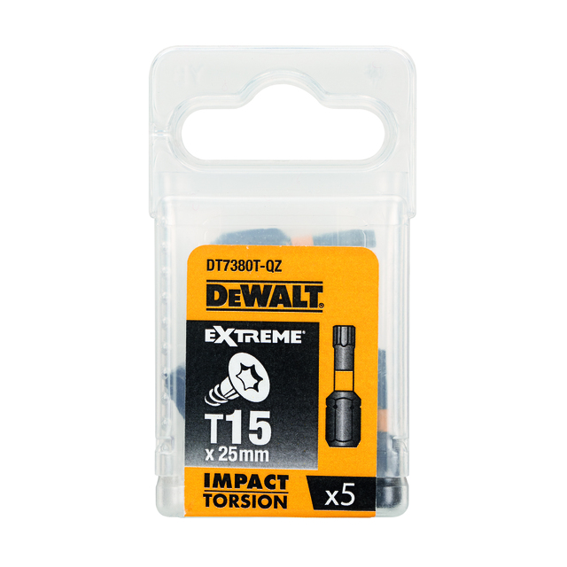 BITS TORSION DT7380T T15 25MM | Beijerbygg Byggmaterial BITS TORSION DT7380T T15 25MM | Beijerbygg Byggmaterial