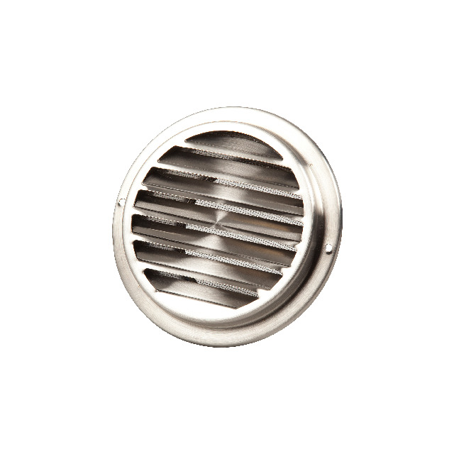 VENTILGALLER EGB 125 FRESH UTVÄNDIGT ROSTFRITT STÅL 125MM | Beijerbygg Byggmaterial