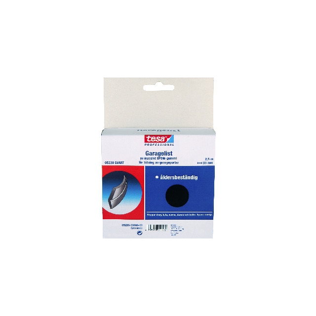 TÄTNINGSLIST 5220 TESA SVART G GARAGELIST EPDM 2,5M | Beijerbygg Byggmaterial TÄTNINGSLIST 5220 TESA SVART G GARAGELIST EPDM 2,5M | Beijerbygg Byggmaterial
