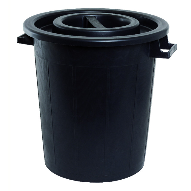 TUNNA MED LOCK  SVART 50L | Beijerbygg Byggmaterial