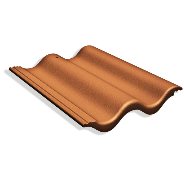 TAKPANNA CANDOR BETONG 2-KUPA TEGELRÖD HALVPALL | Beijerbygg Byggmaterial