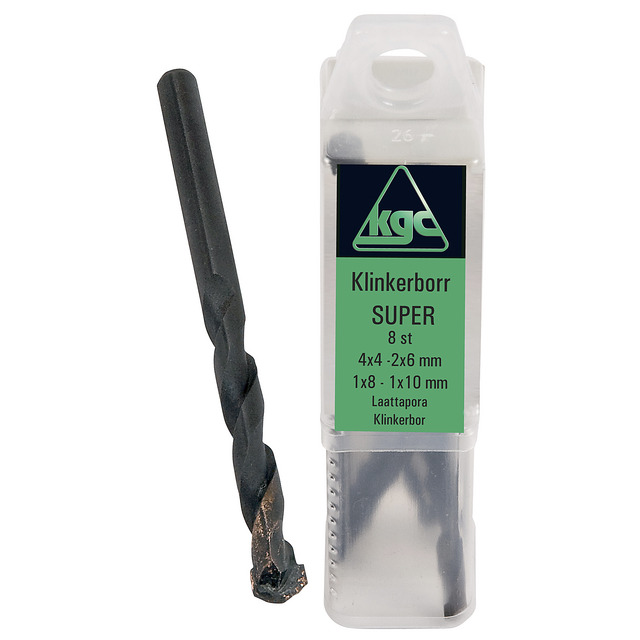 KLINKERBORRSET SUPER 4DIM 4X4MM, 2X6MM,1X8MM, 1X10MM | Beijerbygg Byggmaterial
