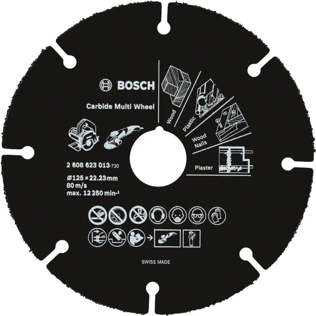 KAPSKIVA MULTIWHEEL HM 125X22,23MM 2608623013 | Beijerbygg Byggmaterial