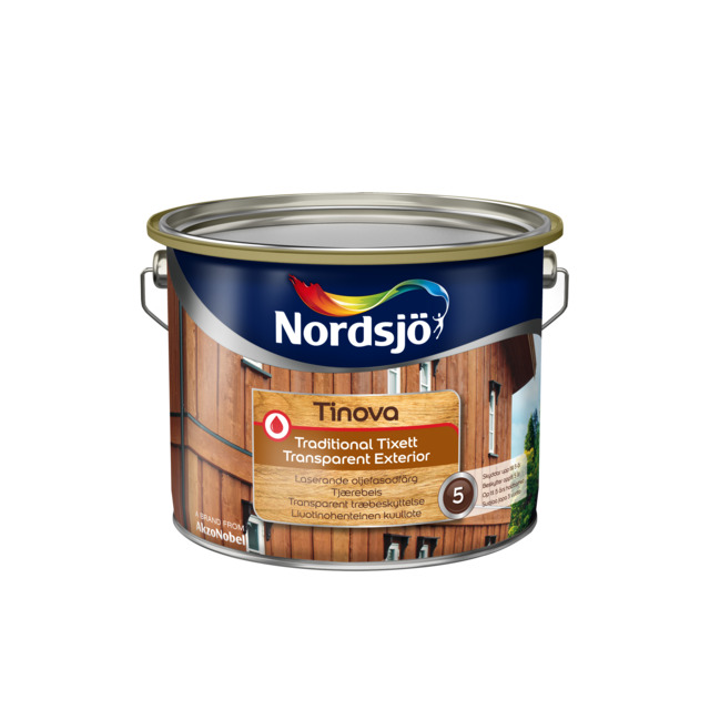 FASADLASYR NORDSJÖ TINOVA TRAD TIXETT TRANS BC UTOMHUS 2,25L | Beijerbygg Byggmaterial