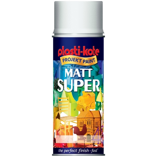 SPRAY PK MATT VIT 400ML (6) | Beijerbygg Byggmaterial