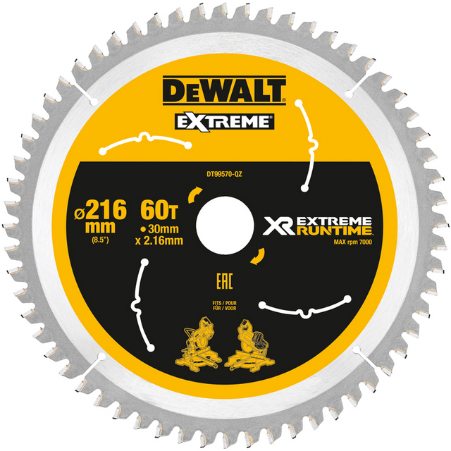 SÅGKLINGA 216MMX30MM 60T FV XR DT99570-QZ | Beijerbygg Byggmaterial