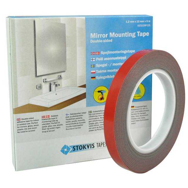 SPEGEL&MONTERINGSTEJP 12X5M 1,2X12MMX5M DUBBELHÄFTANDE | Beijerbygg Byggmaterial