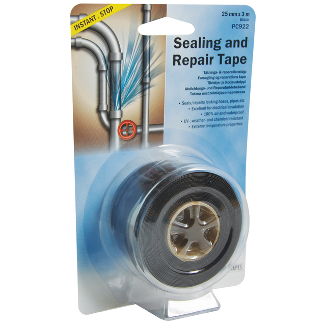 TÄT & REP.TEJP SVART 25MMX3M SILIKON | Beijerbygg Byggmaterial