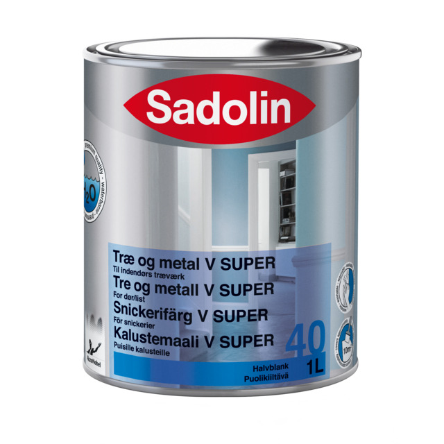 SNICKERIFÄRG V  SA 40 BW 1L SADOLIN V SUPER 40 | Beijerbygg Byggmaterial