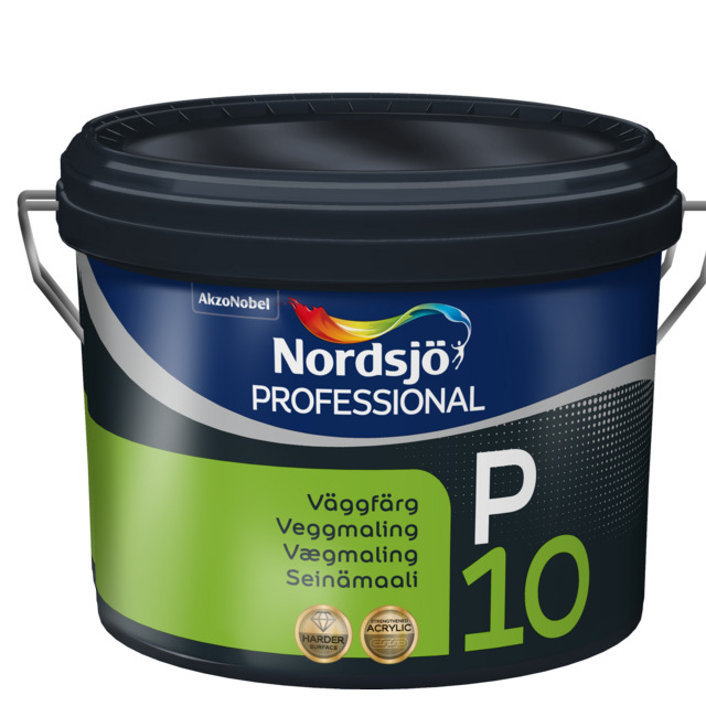VÄGGFÄRG NORDSJÖ PROFESSIONAL P10 S0500-N INOMHUS 10L | Beijerbygg Byggmaterial