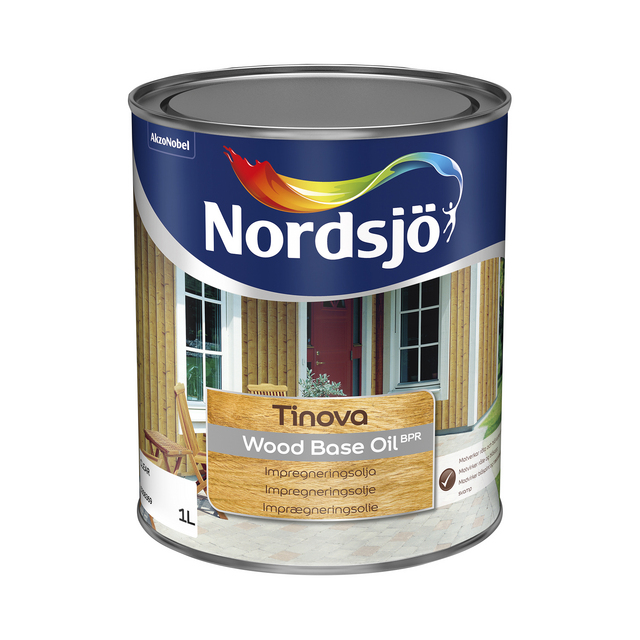 GRUNDOLJA TINOVA WOOD BASE 2,5 OILBPR NORDSJÖ UTOMHUS 2,5L | Beijerbygg Byggmaterial