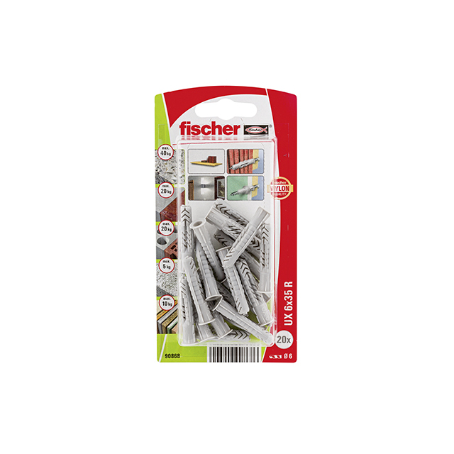 UNIVERSALPLUGG UX RK 6X35 20ST | Beijerbygg Byggmaterial