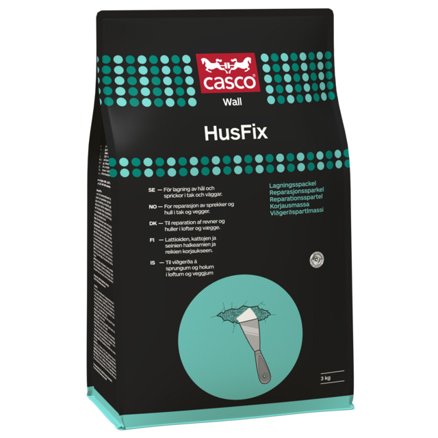 VÄGGSPACKEL HUSFIX CASCO 3KG | Beijerbygg Byggmaterial