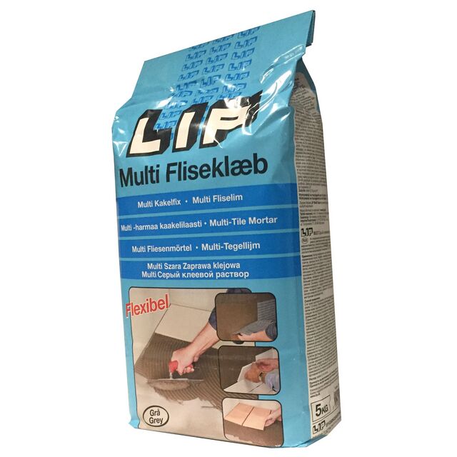 KAKELFIX LIP MULTI GRÅ 5KG | Beijerbygg Byggmaterial