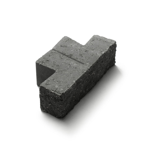 Topaz murblock normalblock 150 x 305 x 100 antracit | Beijerbygg Byggmaterial