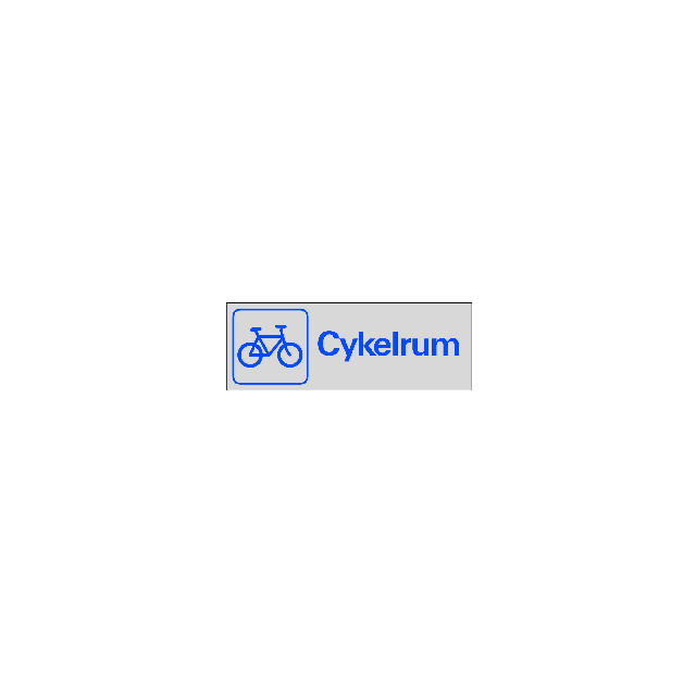 SKYLT 385450 SYMBOLSKYLT CYKELRUM 225X80MM | Beijerbygg Byggmaterial SKYLT 385450 SYMBOLSKYLT CYKELRUM 225X80MM | Beijerbygg Byggmaterial