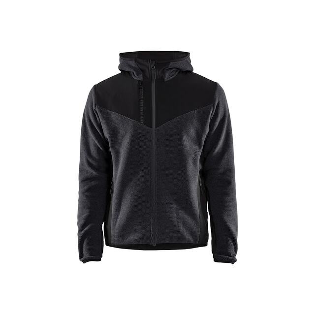 JACKA 5940 2536 STICKAD MED SOFTSHELL ANTRACITGRÅ/SVART S | Beijerbygg Byggmaterial