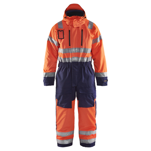 VARSELOVERALL 6763 1977 VINTER VARSELORANGE/MARINBLÅ C50 | Beijerbygg Byggmaterial