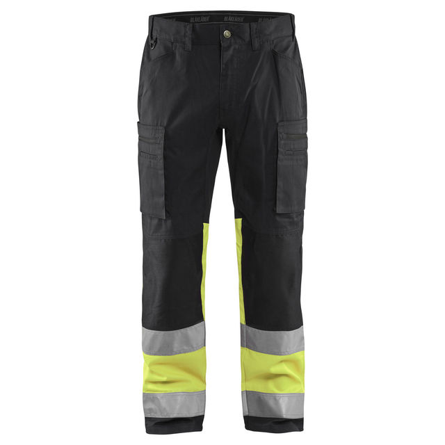 VARSELBYXA 1551 1811 MED STRETCH SVART/VARSELGUL D124 | Beijerbygg Byggmaterial VARSELBYXA 1551 1811 MED STRETCH SVART/VARSELGUL D124 | Beijerbygg Byggmaterial