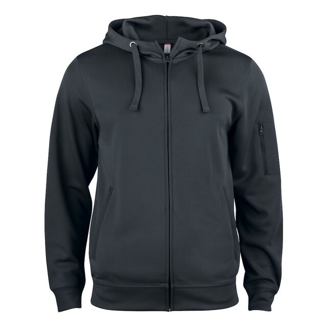 BASIC ACTIVE HOODY FZ SVART M | Beijerbygg Byggmaterial