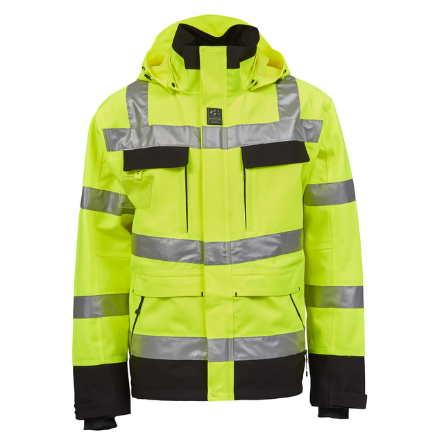 SKALJACKA ABEKO ÅBO STRETCH GUL/SVART VARSEL KL3 STL L | Beijerbygg Byggmaterial